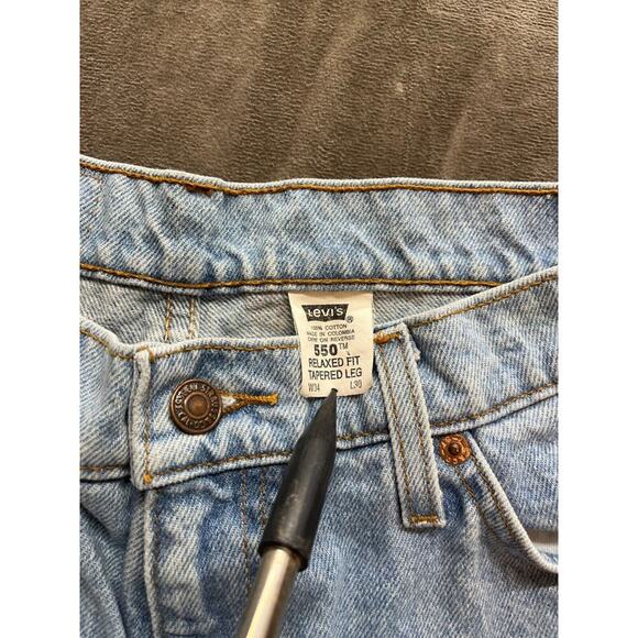 Vintage Levi’s 550 Jeans‎ Men’s Size 34x30 Tapered Leg Relaxed Fit Orange Tab - Picture 7 of 11